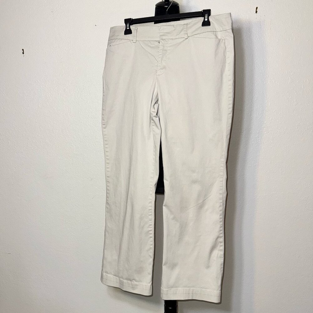 Two pairs Dockers light tan khaki dress pants ladies 14S